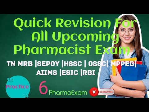 Pharmacist exam Preparation2023/Important MCQs#pharmacistexampreparation#tnmrb#mppeb#hssc#gpat#osssc