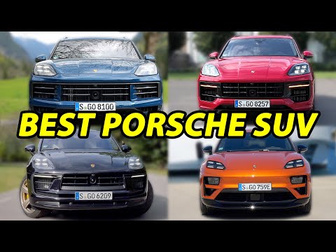 Best Porsche SUV Cayenne vs Macan as Cayenne base, S, GTS, Turbo vs Macan base, T, S, GTS, Turbo, EV