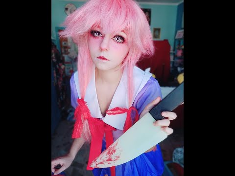 Yuno Gasai Cosplay Make-up tutorial(Mirai Nikki)