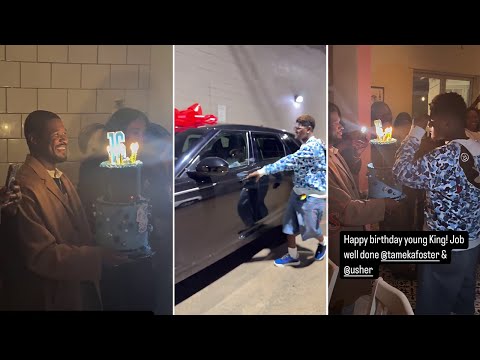 Usher Celebrates Son Naviyd's 16th Birthday by Gifting Him a Brand New Range Rover (VIDEO)