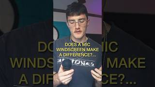 Does a mic windscreen make a difference? #microphone #musicgear #musicproducer #musician #mictest