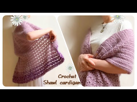 How to crochet a top-down short-sleeve cardigan (no sew)