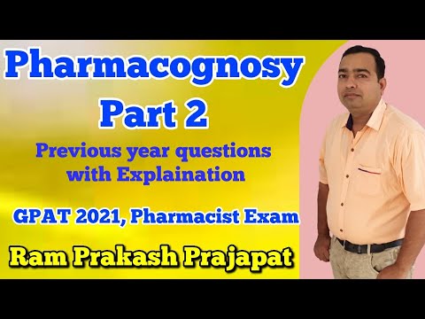 Pharmacognosy | Part 2 | GPAT 2021 | Pharmacist Exam | Quick Revision | Important MCQ