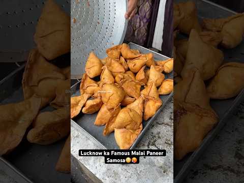 Lucknow ka Famous Malai Paneer Samosa😳🥵|| Indian Street Food