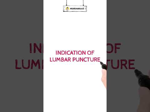 Indication of Lumbar Puncture #shorts #youtubeshorts #medicine