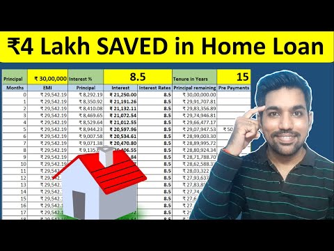 Home Loan Calculation Method | Save ₹4 Lakh+ Interest with Home Loan Prepayment [Hindi]