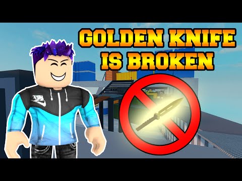 The Golden Knife is BROKEN! (Roblox Arsenal)