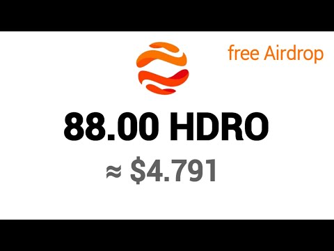 Cashout $4.79 Usdt worth HDRO AIRDROP Received | Latest Airdrop mining site