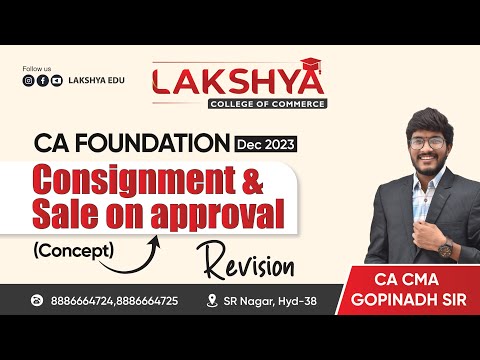 RAPID REVISION CONSIGNMENT || CA FOUNDATION DEC 2023 || BY CA CMA GOPINADH SIR ( AIR 23 )