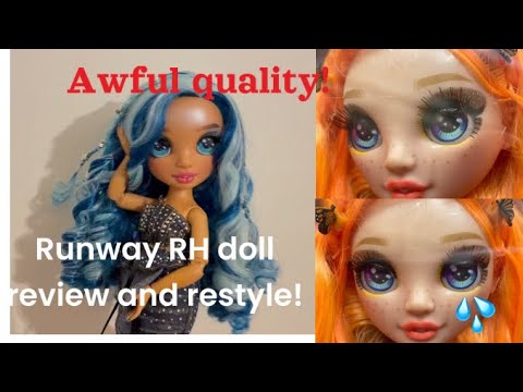 Rainbow High runway doll review and restyle. BAD QUALITY!!!!