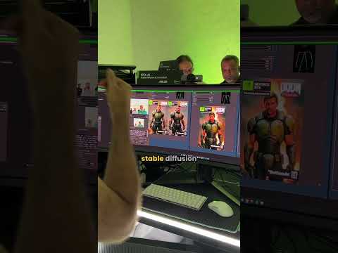 NVIDIA’s AI Turns Us into Doomguy at GITEX 2024! #shorts