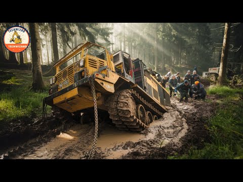 Risky Logging Truck Adventures, Dangerous Terrain and Dramatic Rescues #50