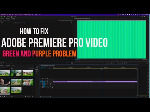 How to fix Adobe Premiere Pro video Green and Purple problem #2023