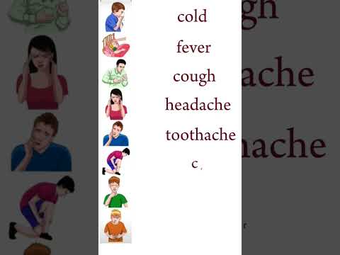 Illness vocabulary in English #english #vocabulary #illnesses #shortsvideo