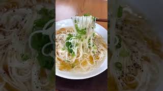 さっぱりおいしい！鶏がらねぎ塩そうめん