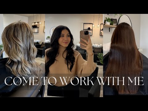 COME TO WORK WITH ME | Olaplex unboxing, redoing clients hair, salon vlog