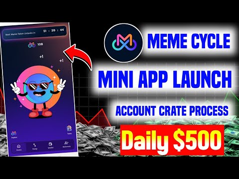 Meme Cycle Mini App Account Kaise Banaye | Memecycle Teligram New Project | Memecycle New Update