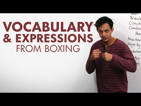 English Vocabulary & Expressions from Boxing