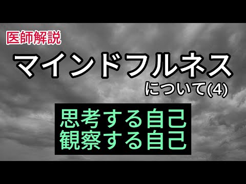 マインドフルネスについて(4) 観察の実践方法 「観察する自己」の特徴について解説します