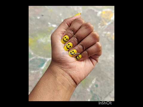 smiley Nails #nailart #nails #nailarttutorial #nail #naildesign #nailpolish #nailartdesigns #art #yt