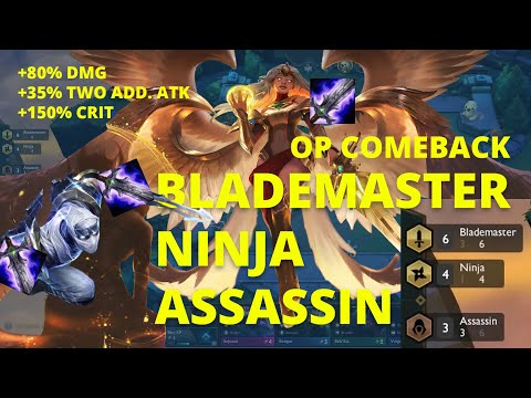 TFT - OP Comeback with forced Blademaster Ninja Assassin comp with 3 BRKs.