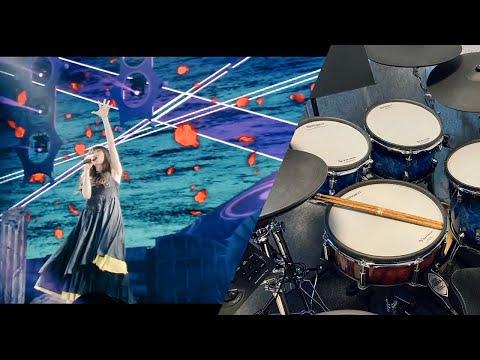 Aimer「Run Riot」 from "night world" Live Drum Cover (with lyrics)