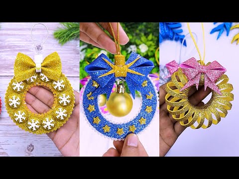 4 Best Ornaments for Christmas Tree Decorations🎄Mini Wreath Ornament