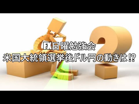 FX日曜勉強会　米国大統領選挙後ドル円の動きは⁉