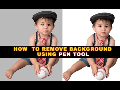 How to remove background from Photoshop Cs6 Using PEN TOOL