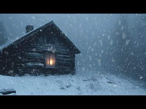 Wintry Tempest Hisses & Frosty Storm Whispers | Shivering Gale Moans & Gelid Blizzard Gusts Sounds