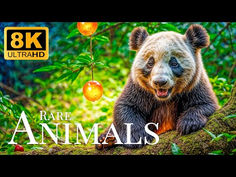 Rare Animals 8K ULTRA HD🐾Relaxing Animal Views with Soothing Piano Melodies