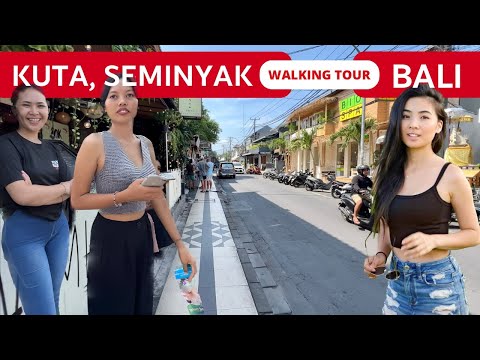 KUTA BALI TODAY 🇮🇩 WALKING tour Seminyak Bali 2024 | Legian, Indonesia