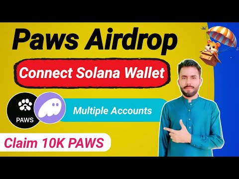 PAWS Airdrops Connect Solana Wallet