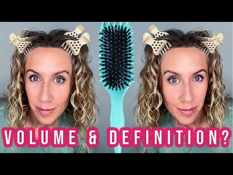 Viral Bounce Curl Brush & Clips: Do They Work on WAVY Hair?