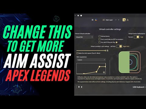 reWASD Custom Barrel Effect Curve - HOW TO GET MORE AIMASSIST in Apex Legends