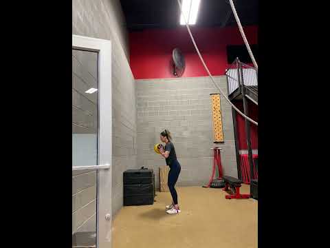 Chest Pass to Wall with Medicine Ball