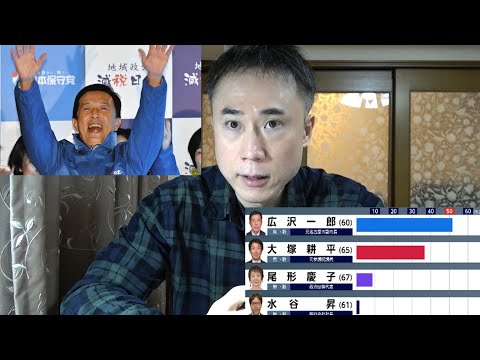 【速報】名古屋市長選挙広沢一郎氏当選確実！