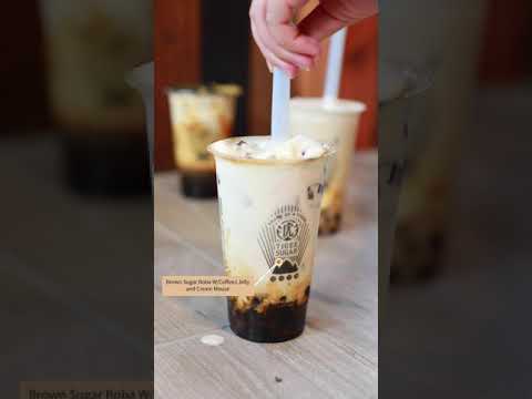 Hawaii Best Brown Sugar Boba - Tiger Sugar Boba (Honolulu,Hawaii) #shorts #hawaii #boba #bobalife