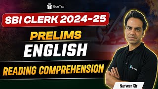 SBI Clerk 2024 English Free Online Classes | SBI Clerk Reading Comprehension Practice for Prelims