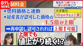 【解説】高騰続く電気代...値上げの“上限"に達したのにまだまだ上がる？そのわけとは