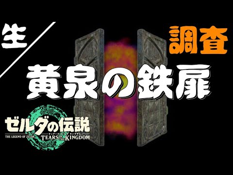 生②【考察視点の】ティアーズオブザキングダム　黄泉の川の謎の鉄扉をもう１枚見つける