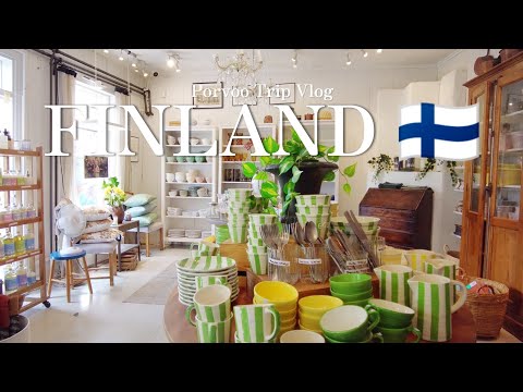 Finland Trip “Enjoy a day trip in the charming town of Porvoo” 🇫🇮  Shopping, famous ice cream shop 🍨