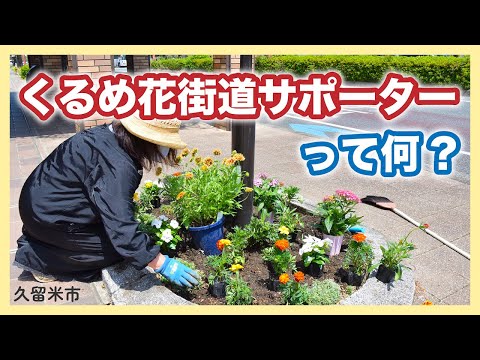 くるめ花街道サポーター制度の紹介と募集