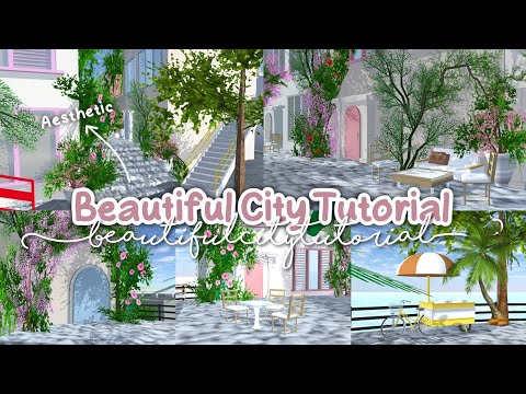 Beautiful City Tutorial Aesthetic ✨🌸 : Sakura School Simulator