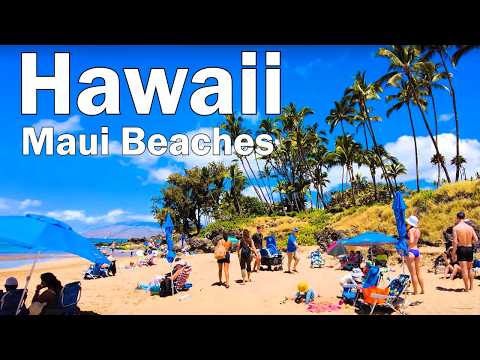 Maui 4K - Walking Tour - 7 Top Beaches in Hawaii