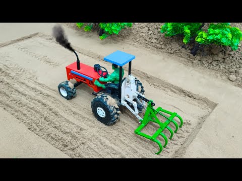 diy mini tractor making plough machine with cultivator science project |@Acrofter1