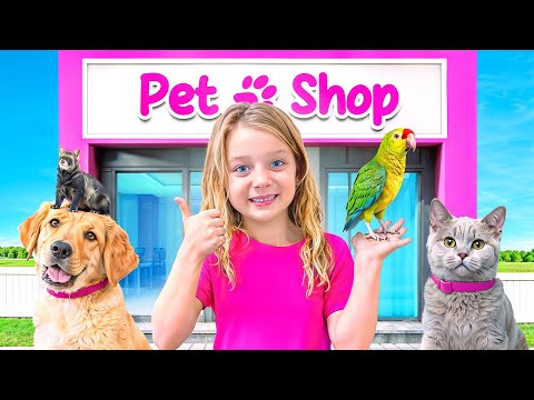 Ivy Takes Care of 100 PETS!! 🐶 🐱🐦