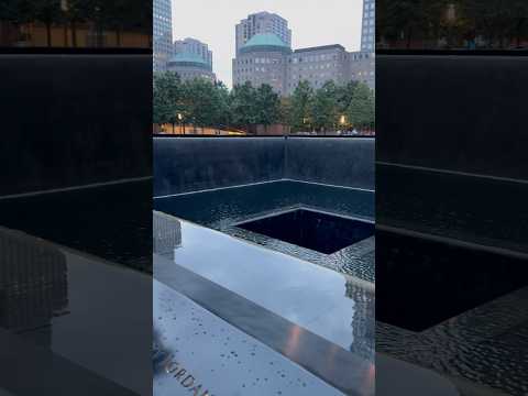 National 9/11 Memorial in New York features two pools in the footprints of the original Twin Towers!