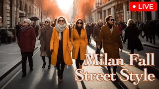 Autumn/Winter Street Fashion in Milan. That's how people dress in Milan, actually.