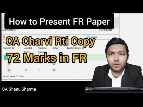 72 Marks in CA Final Financial Reporting Certified Exam copyCA Charvi Godhwani | Financial Reporting